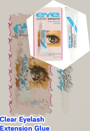 Clear eyelash glue