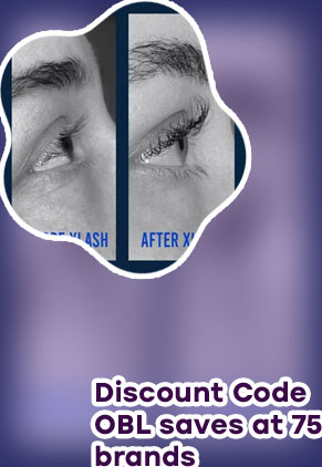Eyelash serum before and after