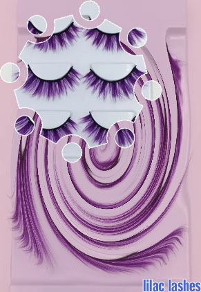 Lilac lashes